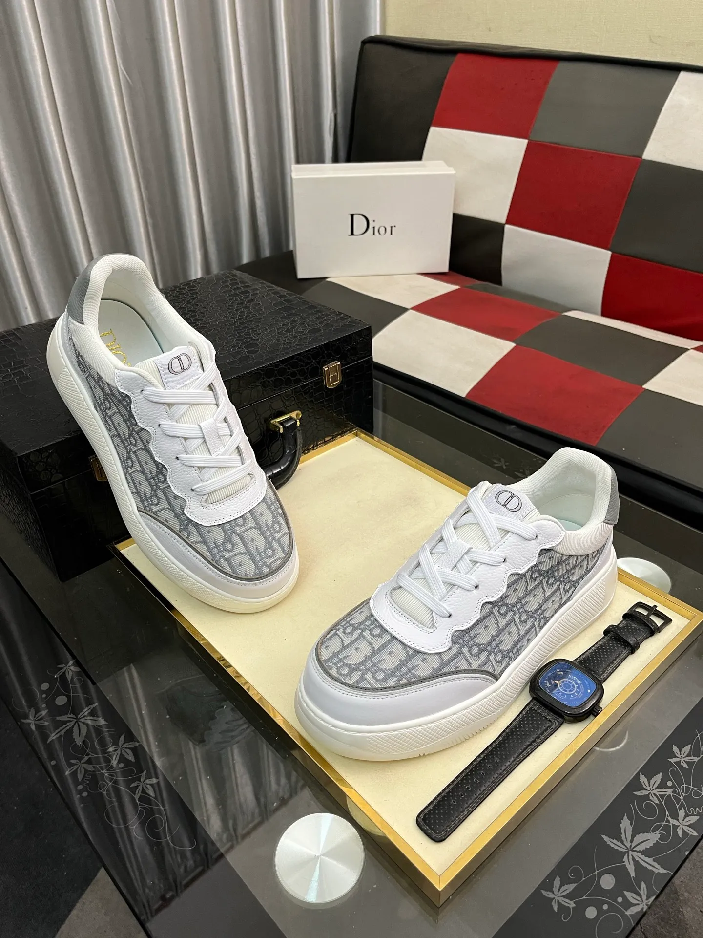 Men's Men's Shoes 💰440⌚️⌚️《DIOR*》The latest and most popular casual shoes, top brand [seduce] luxury~purchasing agent, top~quality. [Strong] The upper is made of imported breathable cowhide with material ➕ breathable sheepskin feet (•) and fine workmanship. Original stylish and stylish soft rubber wear-resistant outsole, light and comfortable on the foot, size: 38-444️⃣colors available